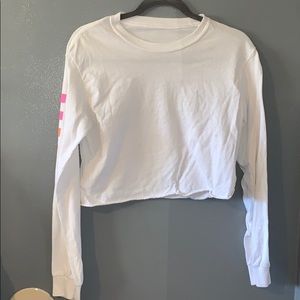 Cropped long sleeve shirt